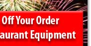 4 Percent Off New Restaurant Equipment