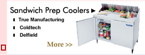 refrigerated sandwich prep table
